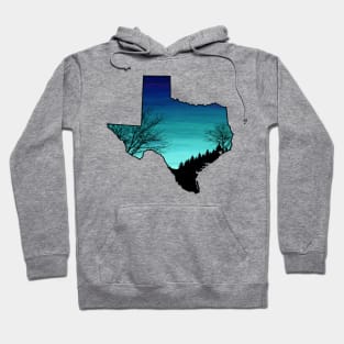 Texas piney woods at night Hoodie